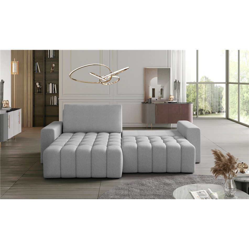 Угловой диван Ebonett L, Sawana 21, серый, H92x250x175см