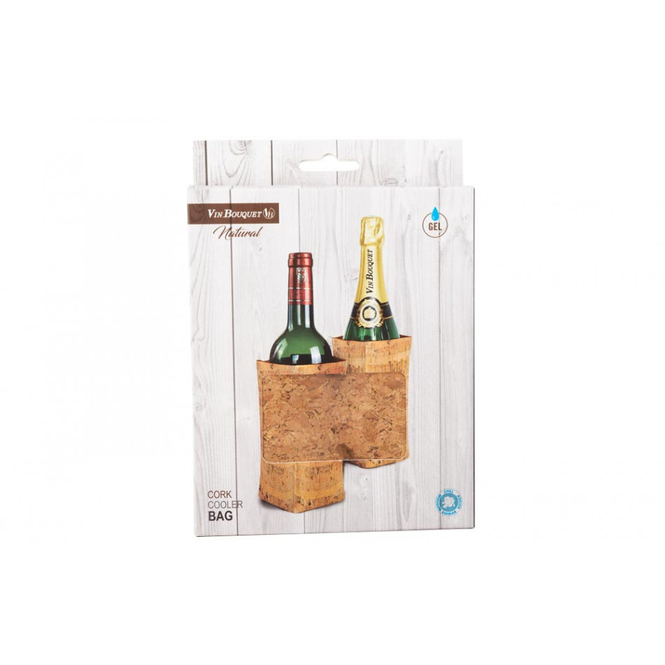 Wine/champagne cooler bag CORK, H-17.5x36.5x2cm