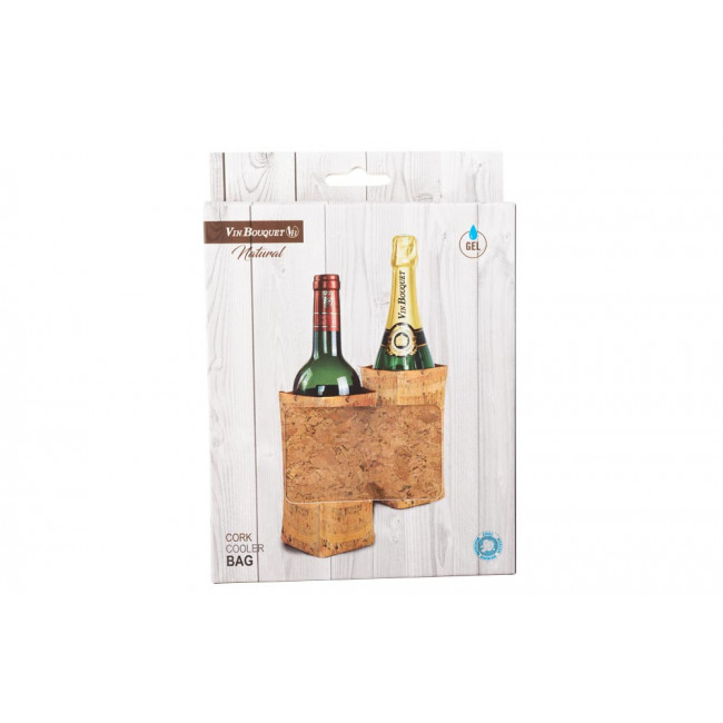 Wine/champagne cooler bag CORK, H-17.5x36.5x2cm