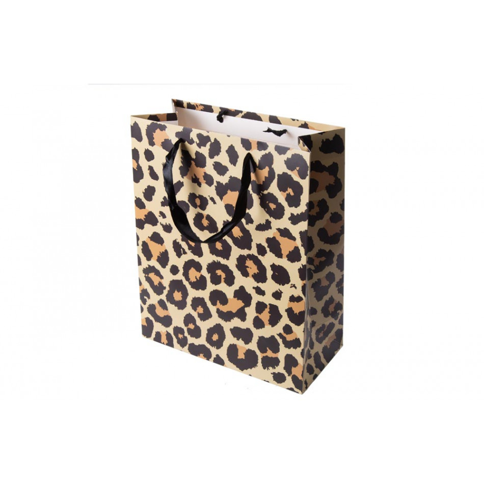 Gift bag Leopard, 26x12x32cm