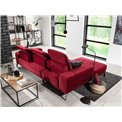 Corner sofa Eltorrenso R, Kronos 02, red, H98x265x175cm