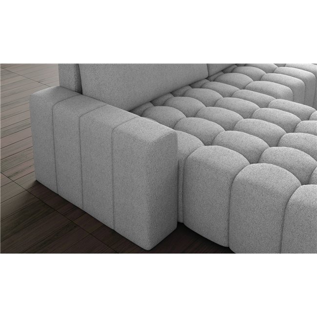 Corner sofa Ebonett R, Sawana 14, black, H92x250x175cm