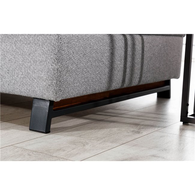 Corner sofa Elkairos R, Soft 66, brown, H95x265x200cm