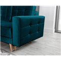 Sofa bed Elsgard, Kronos 13, blue, H93x233x46cm