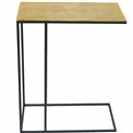 Sofa table with golden top, 48x60cm