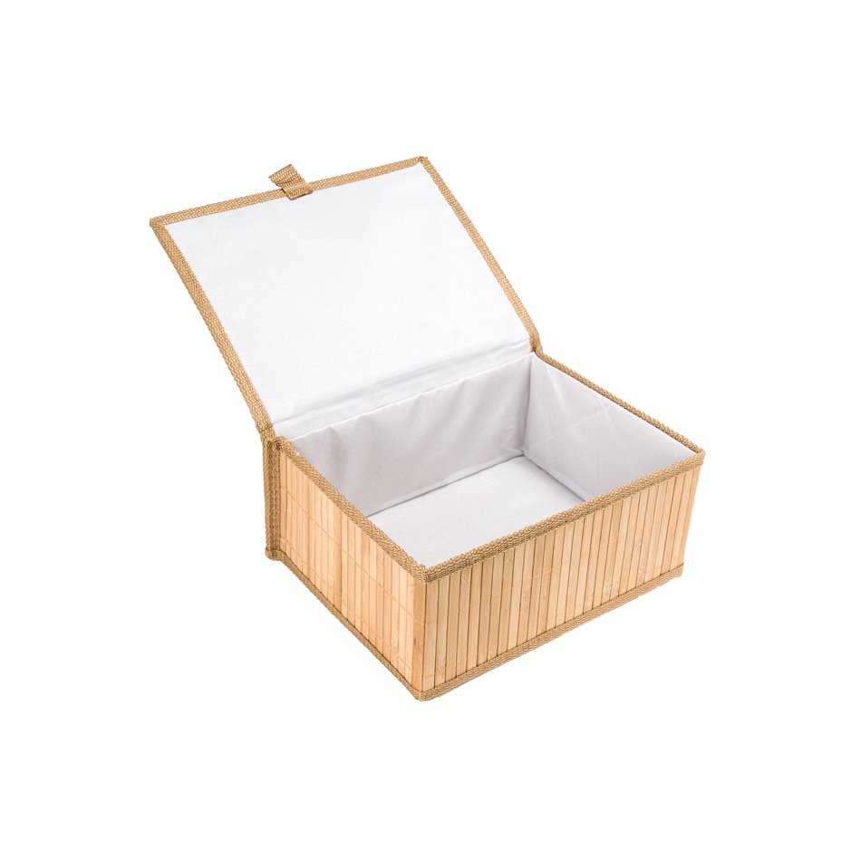 Basket, bamboo M, H13.5x29x22.5cm