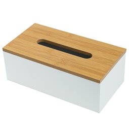White tissue box Modern, white,  L25xP13xH9cm