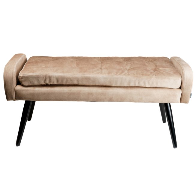Bench Haldors 003, velvet, 100x39x50cm