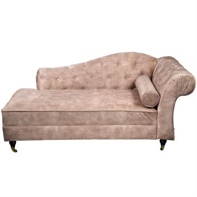 Lounge chair Chesterfield R, taupe, 172x76x72cm