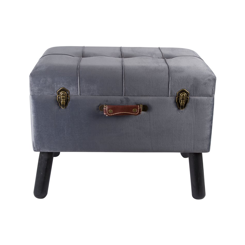 Bench-box  Filippe L, grey, 60x40x49cm