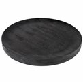 Tray, decorative plate of mango wood black, 30x2x30cm