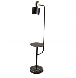 Floor lamp Soler, black,  E27 60W, H150x30cm