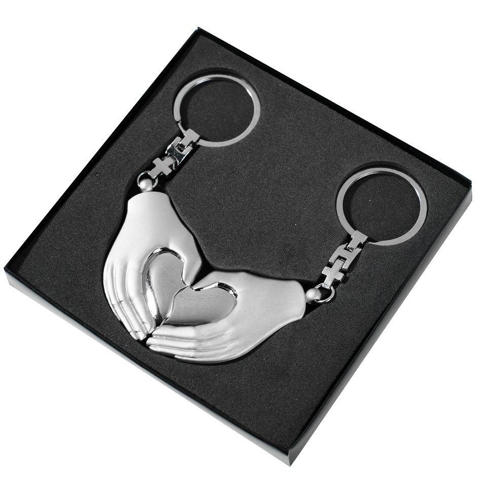 Keychain Heart hands, 3.8xH7.5cm