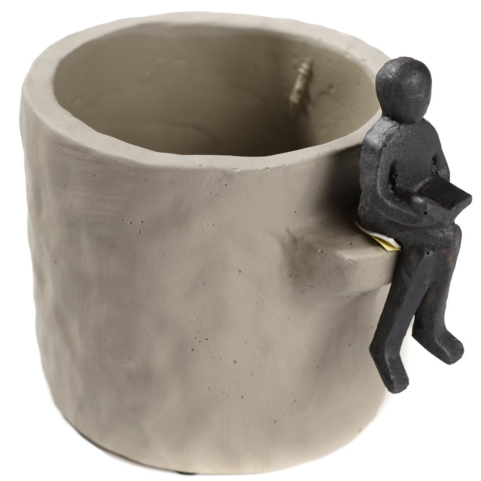 Flower pot Figura, 13xD11xH10cm