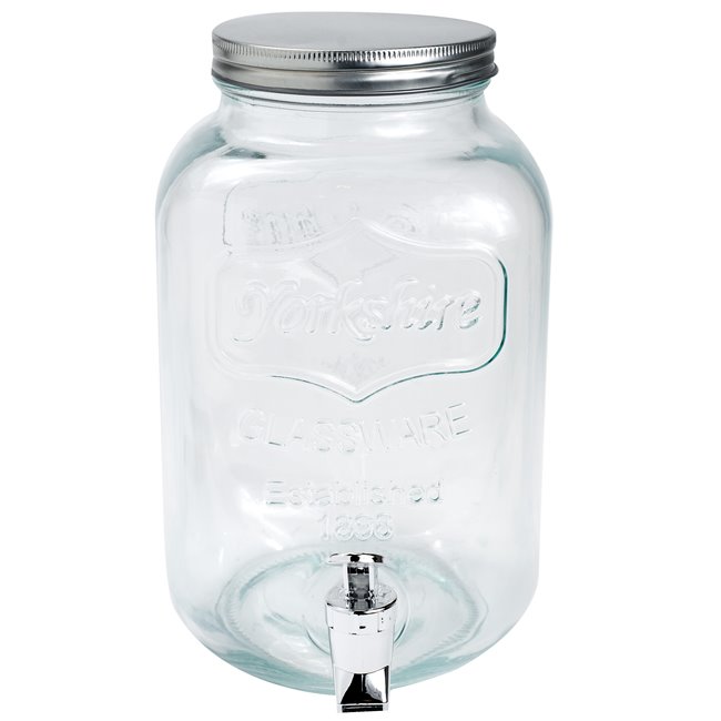Dispenser for drinks Yorkshire 4 L, glass, 21x14.8x H25.5cm