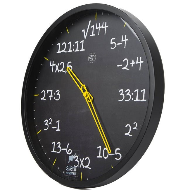 Wall clock Maths, 35cm