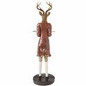 Deco figurine Reindeer with plate, 62.5x34.5x20cm