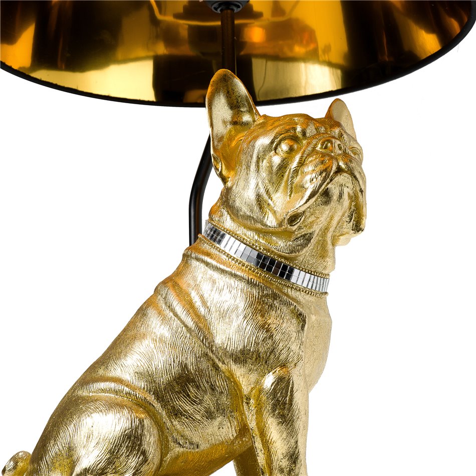 Decorative table lamp French Bulldog,  H58.5  D33cm, E27 40W(MAX)