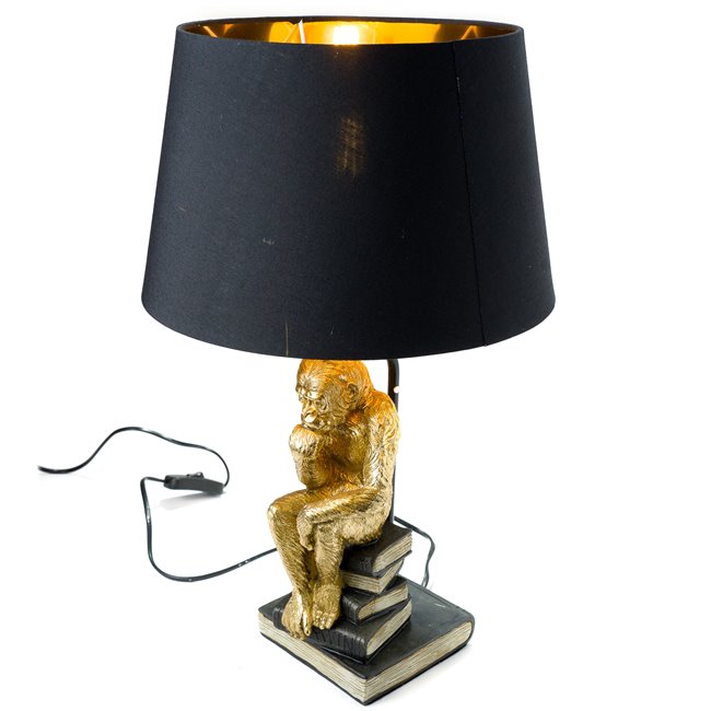 Decorative table lamp Monkey reading,  H50.5 D31cm  E27 40W(MAX)