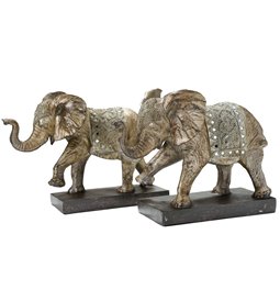 Bookend Elephant, set of 2, 18.5x25x12cm