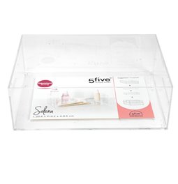 Rect  storage plate Selena L, 25.6x8xH19.2cm