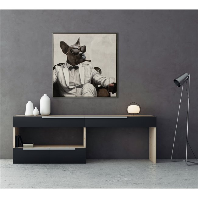 Canva Art Dog Mafioso II, 82.5x82.5cm