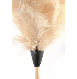 Ostrich Feather Duster, white feathers, 50 cm