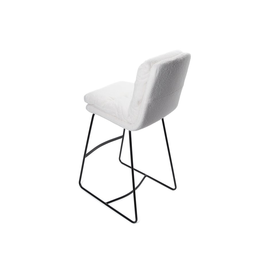 Барный стул Teddy, белый, H109x60.5x43см, высота сиденья 80см
