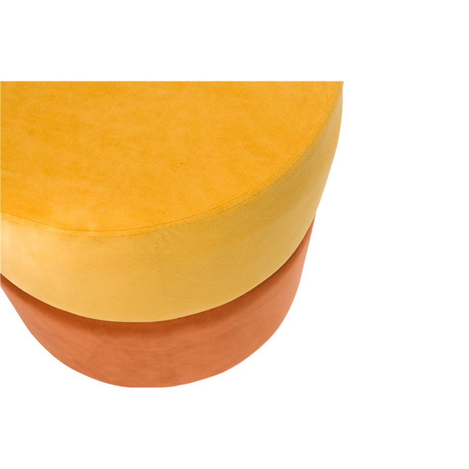 Pouf Trabia, orange, 40cm, D40cm