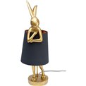 Table lamp Rabbit, golden/black, E14 5W, H68x26x23cm