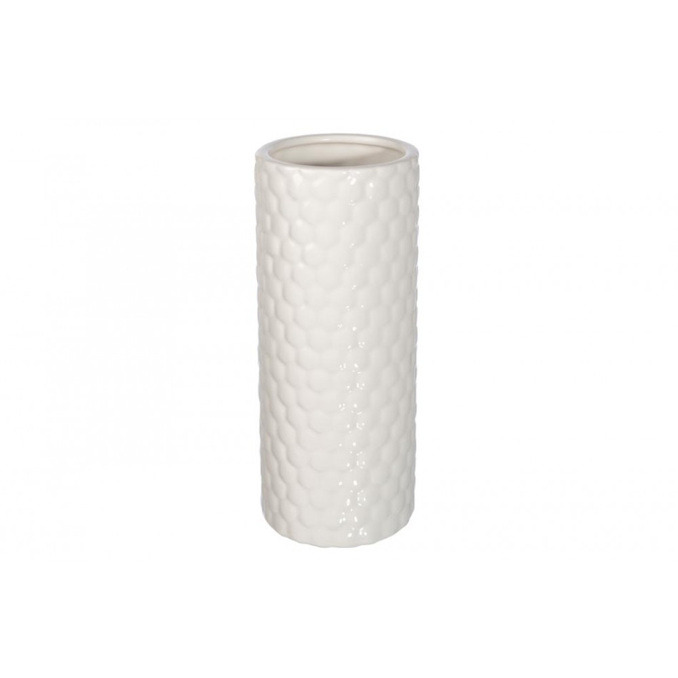 Ваза Glittering bubble cylinder, кремовый цвет, H30x12.5cm