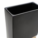 Vase Canyon, black/gold, 17x10x31cm