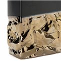 Vase Canyon, black/gold, 17x10x31cm