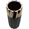 Vase Modus L, black/gold, 15x15x36cm