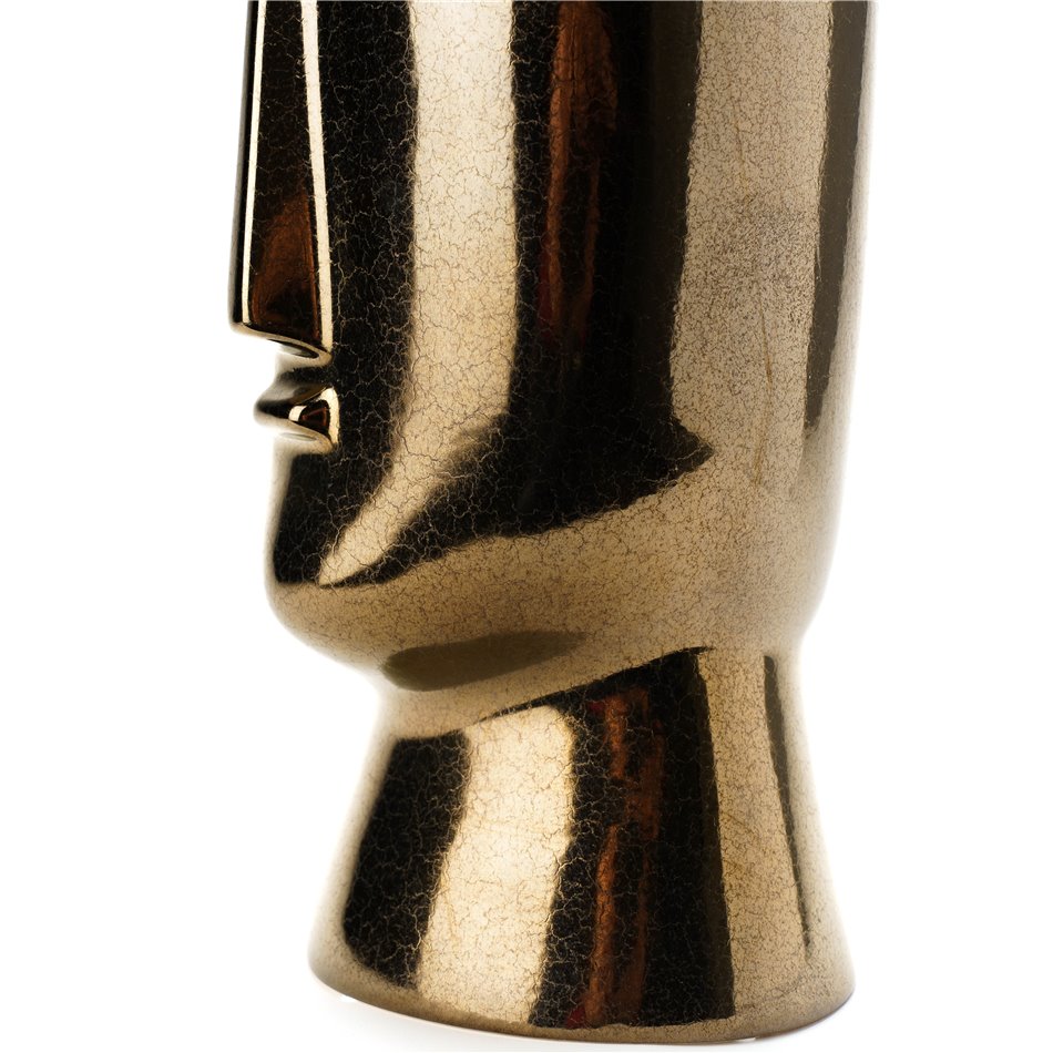 Ваза Easter head tall, золотого цвета, H35cm, D15cm