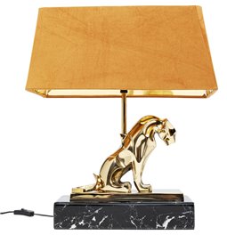 Table lamp Geometric Leopard, brown, H36x37x17cm, E27 40W(M