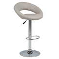 Барный стул Aplump, комплект из 2 шт., искусственная кожа, серо-коричневый, H100x56x50см