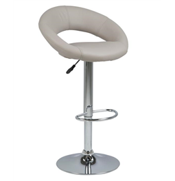 Барный стул Aplump, комплект из 2 шт., искусственная кожа, серо-коричневый, H100x56x50см