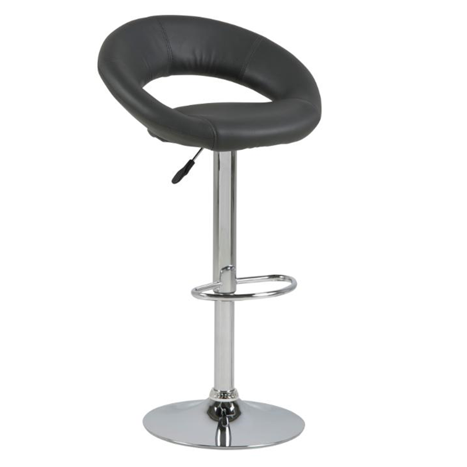 Барный стул Aplump, комплект, 2 шт., искусственная кожа, серый, H100x56x50см