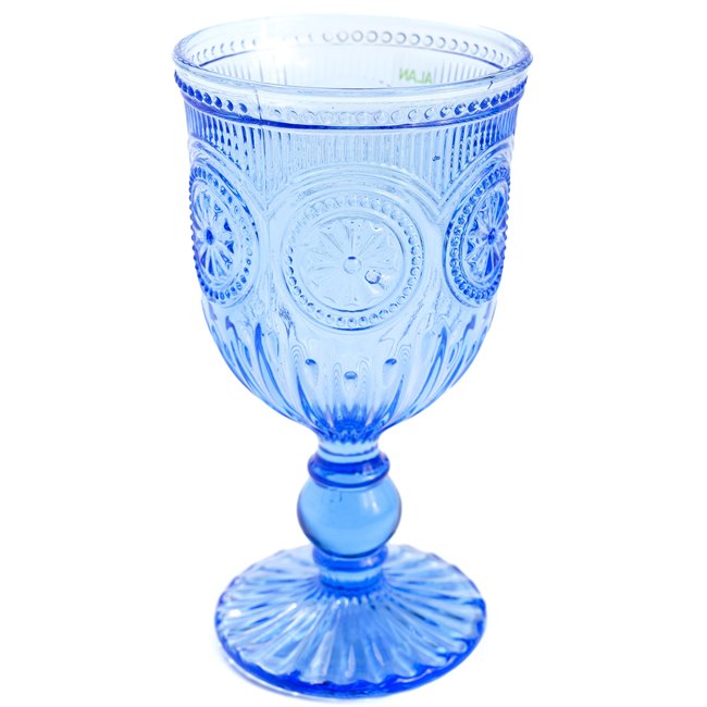 Red wine glass Santolea with sun flower, 9x17cm, 300ml