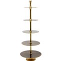 Sweets serving stand Lovely, brass, H162 D60cm
