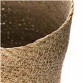 Basket Rond L, natural, reed, brown,  D24 x H24cm