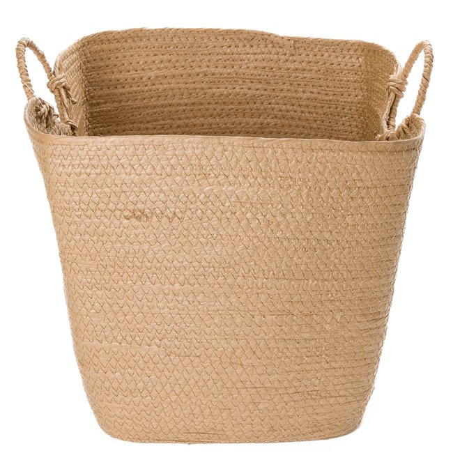 Basket bamboo Solar L, natural,L34x D34x H34cm