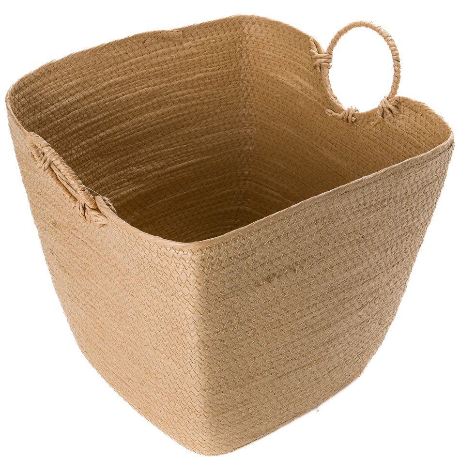Basket bamboo Solar L, natural,L34x D34x H34cm
