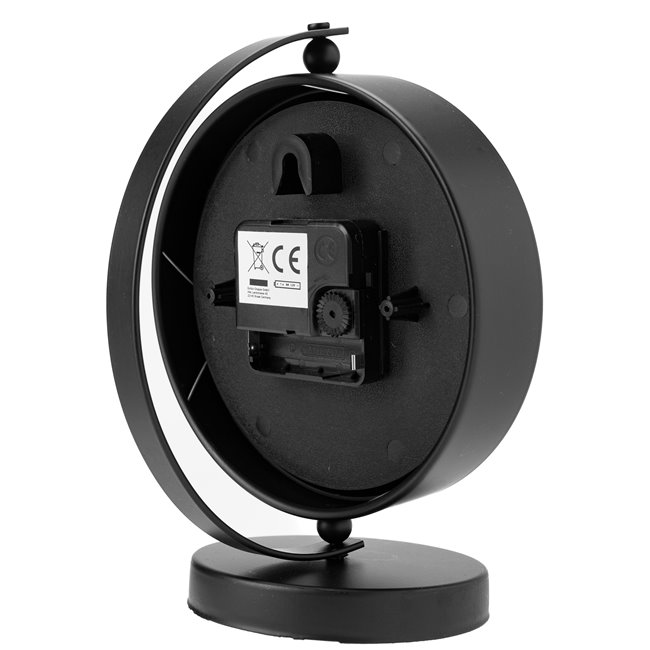 Table clock Balia, metal/glass, H20x10x15cm