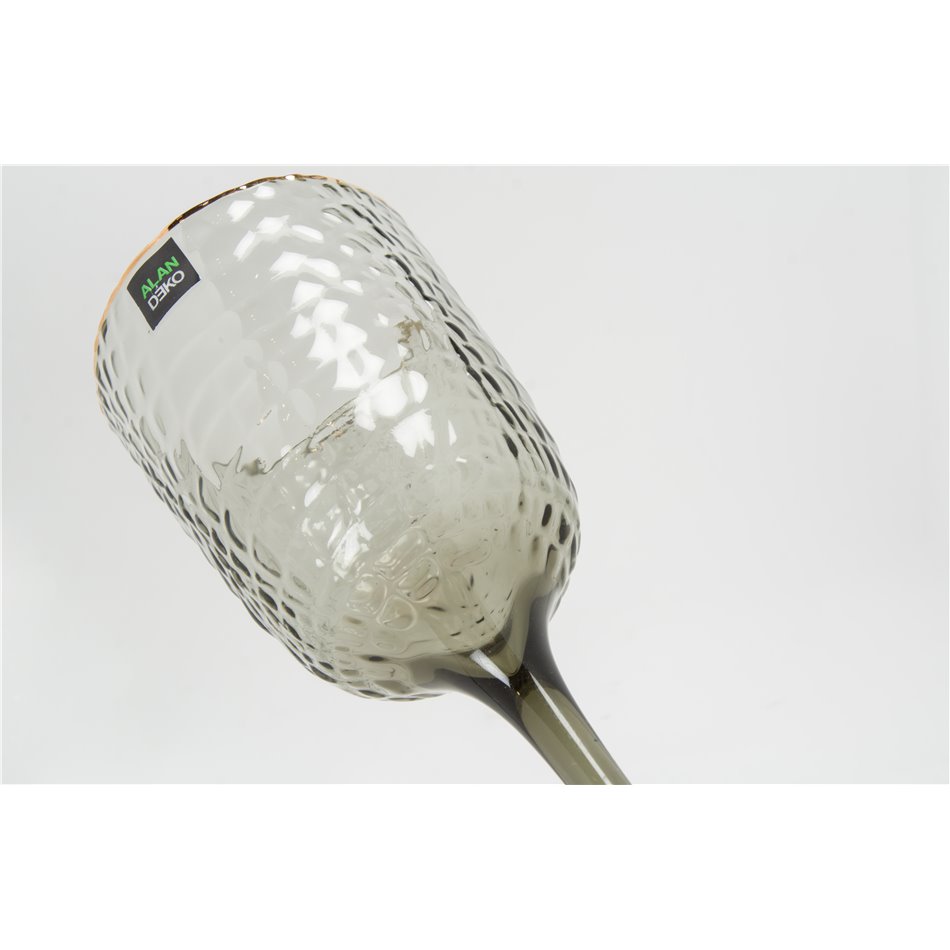 Бокал для красного вина Stella grey, H22cm D8.5cm, 350ml