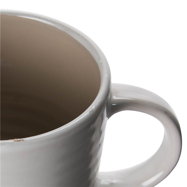 Two colored mug, beige, 13.5x9.3x10cm 450 ml