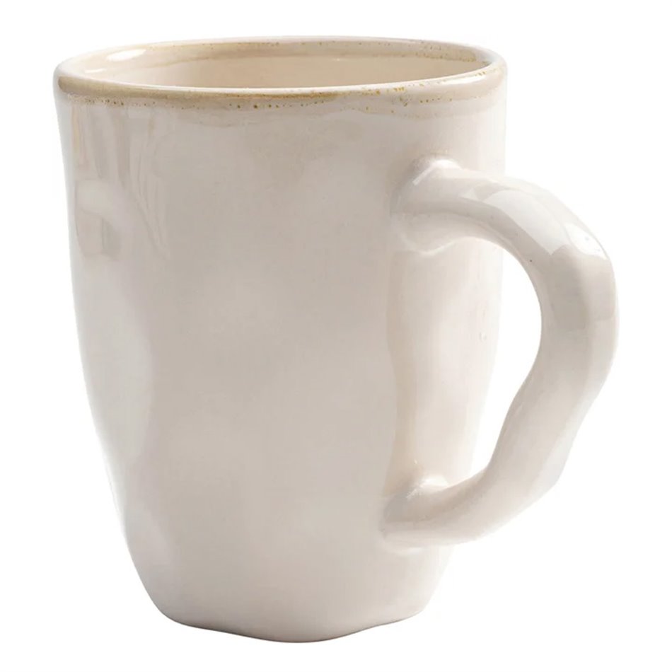 Mug Organic, beige-white, D11cm, 300ml