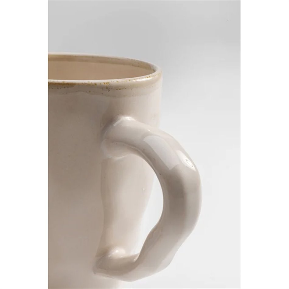 Mug Organic, beige-white, D11cm, 300ml