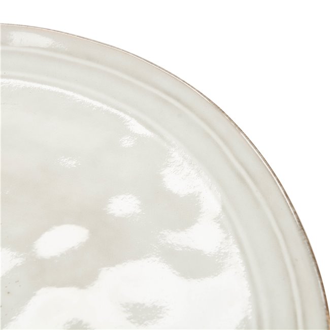 Обеденная тарелка  Flower, серый цвет, D26cm